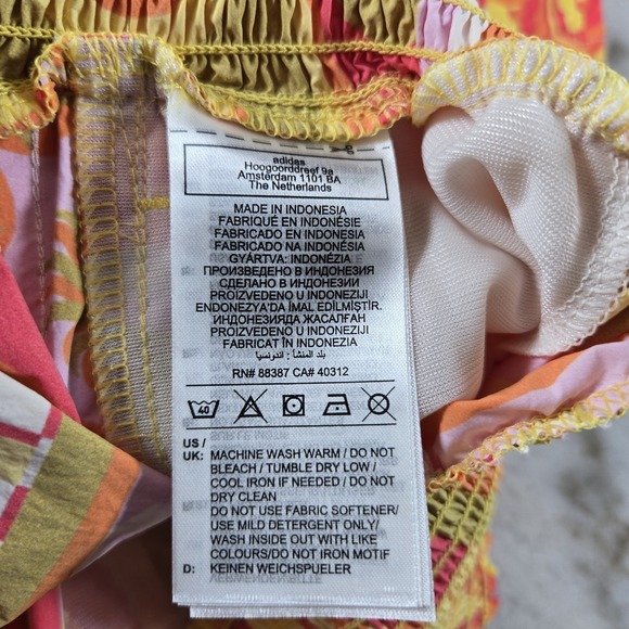 NEW Adidas x Farm Rio 3 Stripe Track Wide Leg Active Pants Geometric Women XS - Picture 11 of 13